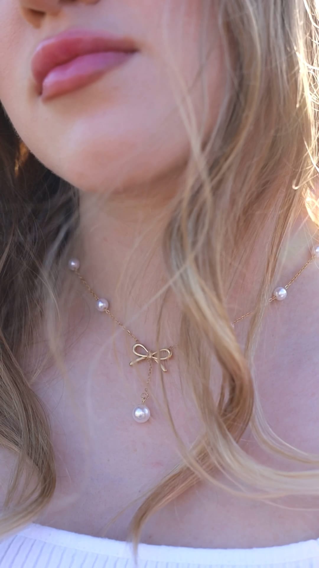 Schmuckset Damen Gold Perlen