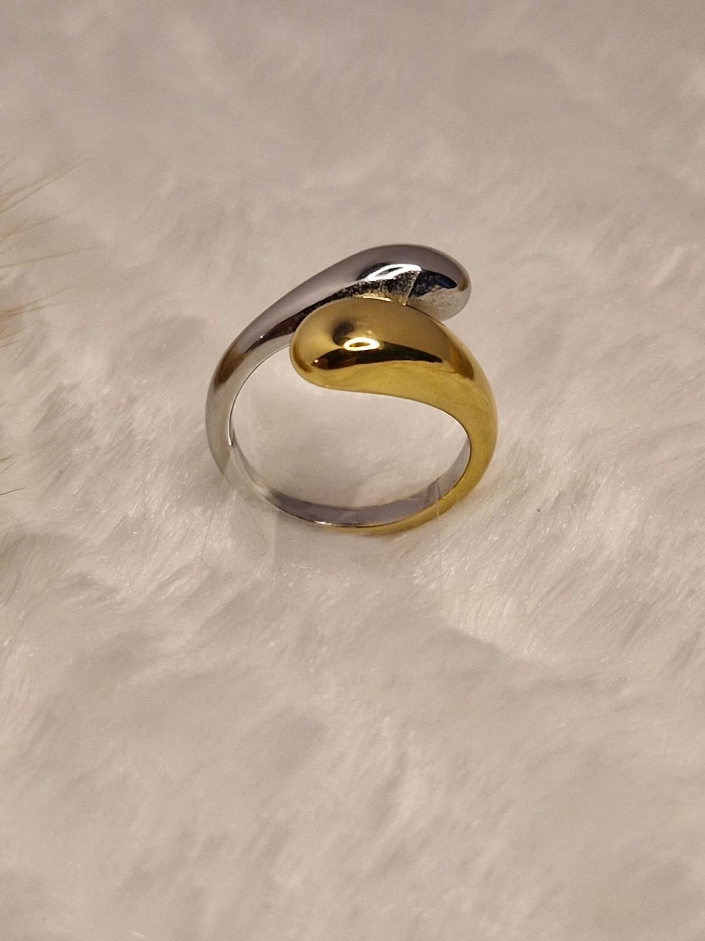 Gold Silber Wrap-Ring für Frauen – CELOSIA Schmuck
