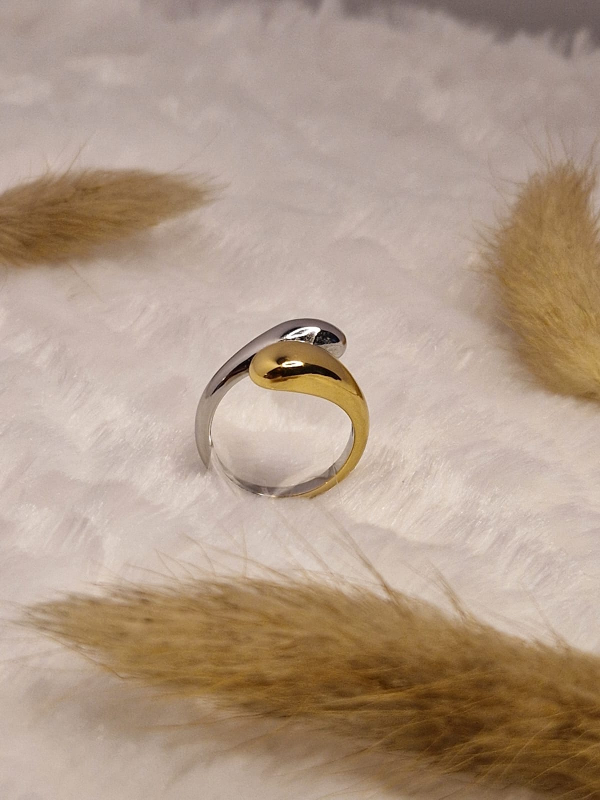 18K vergoldeter Ring Damen