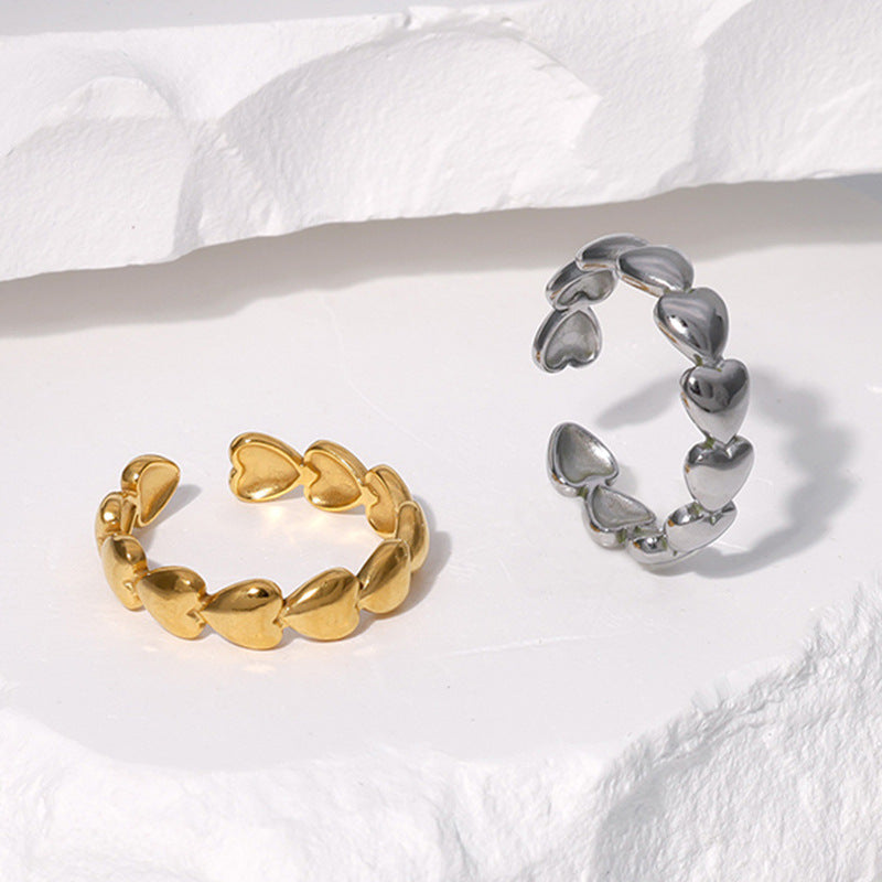 Romantischer Herzring Gold – eleganter Schmuck für Frauen