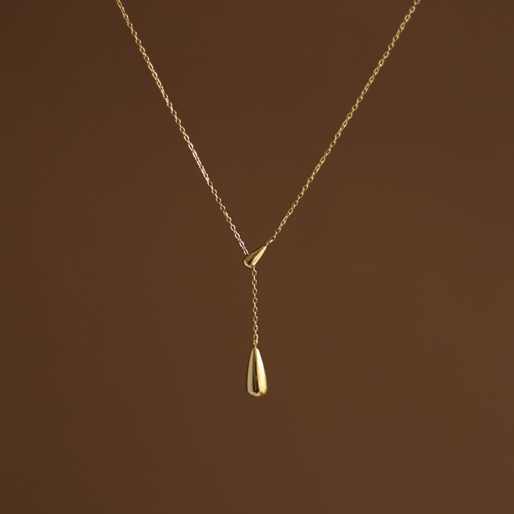 Goldene Tropfenkette elegant – CELOSIA Schmuck